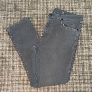 Faherty Men's Gray 5 Pocket Stretch Terry Pant 34x30